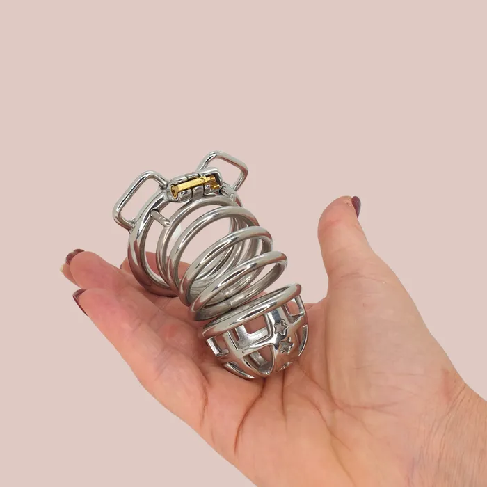 The Starburst Chastity Cage With Chastity Belt House of Chastity Male Sex Toys