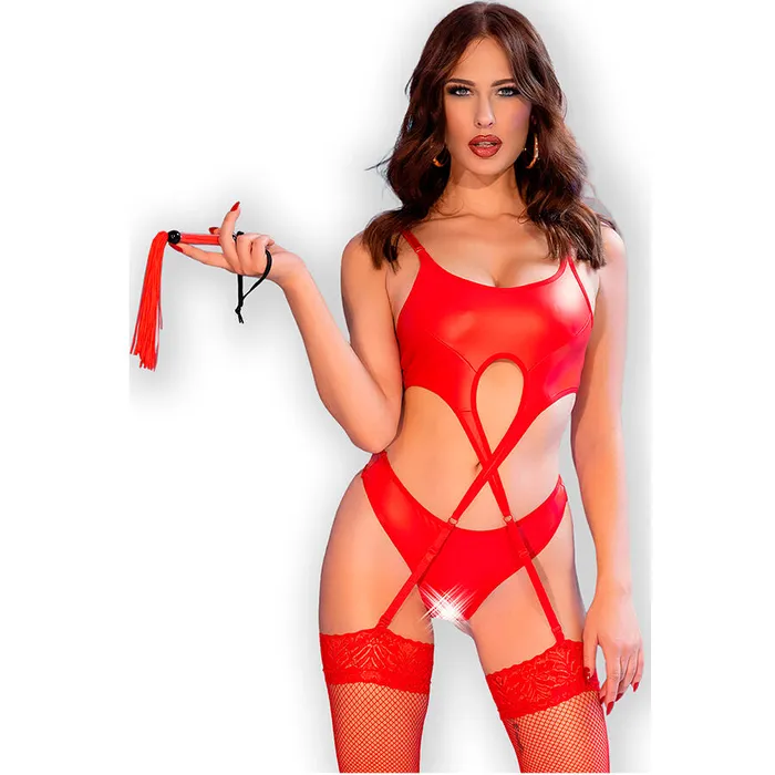 Anal Lucidtoys CHILIROSE CR 4625 SET FOUR PIECES CROTCHLESS RED S