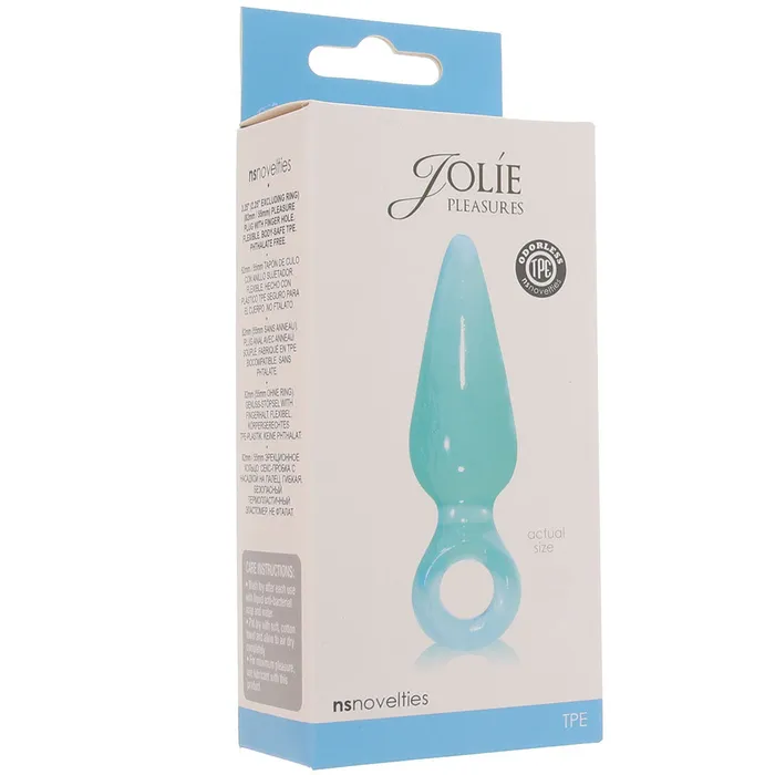 Anal ns novelties Jolie Pleasures Mini Butt Plug in Aqua