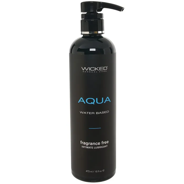 Aqua Fragrance Free Water Based Lube 16oz473ml Wicked Sensual Care Vibrators