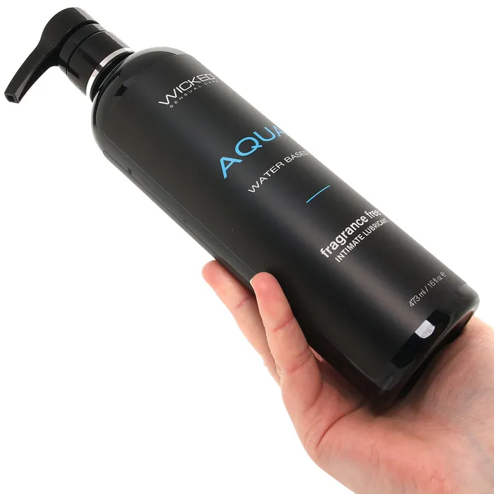 Aqua Fragrance Free Water Based Lube 16oz473ml Wicked Sensual Care Vibrators