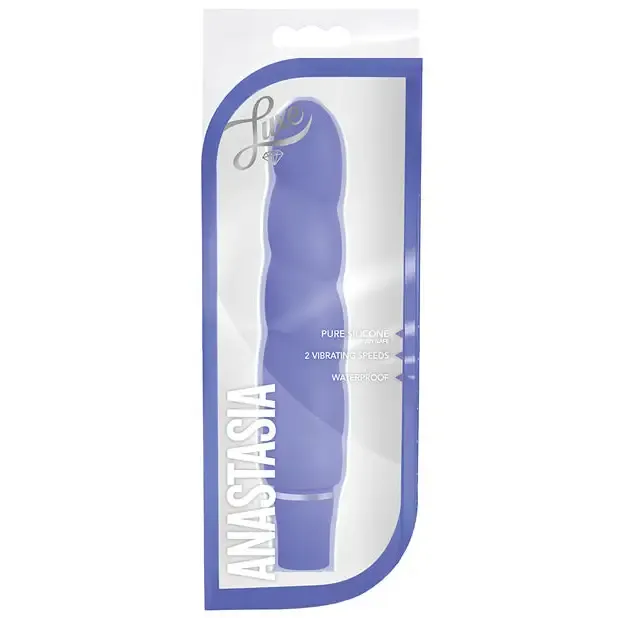 Blush Vibrators Blush Luxe Anastasia Silicone Slimline Vibrator Blush Vibrators Blush Luxe Anastasia Silicone Slimline Vibrator