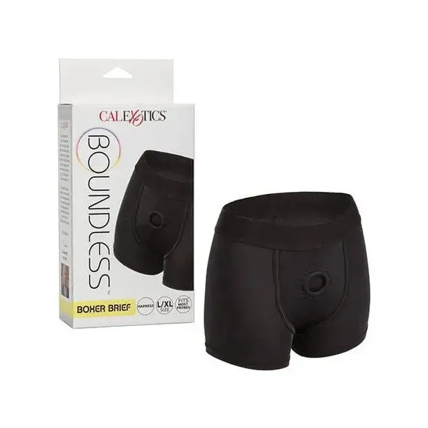 Boundless Boxer Brief Lxl Black CalExotics Anal