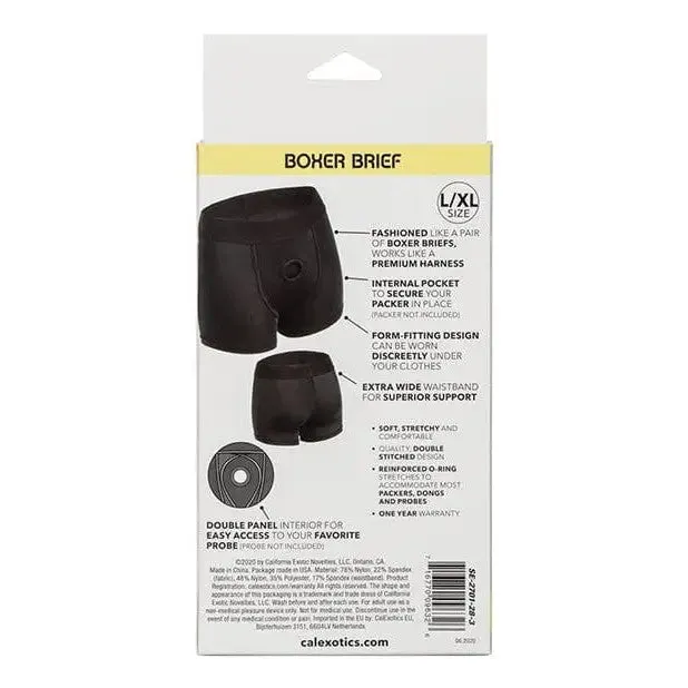 Boundless Boxer Brief Lxl Black CalExotics Anal