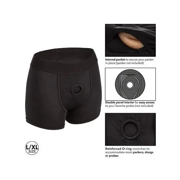 Boundless Boxer Brief Lxl Black CalExotics Anal