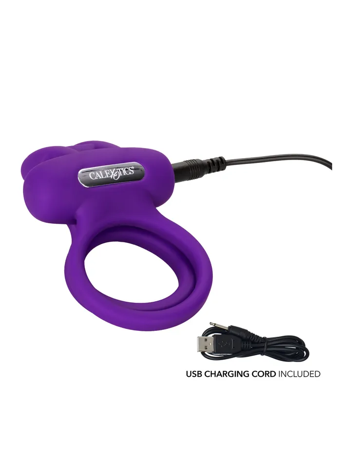 CalExotics Female Sex Toys Dual Rockin Rabbit Vibrating Ring