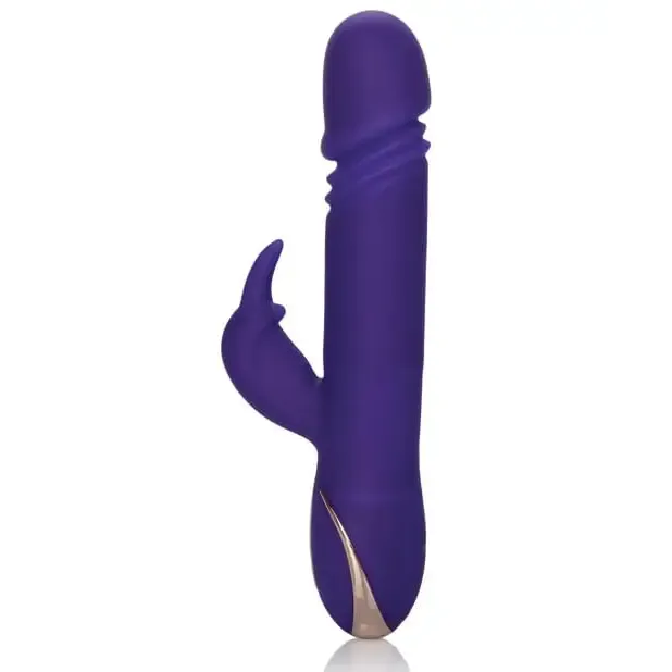 CalExotics Jack Rabbit Signature Silicone Thrusting Rabbits Purple Vibrators