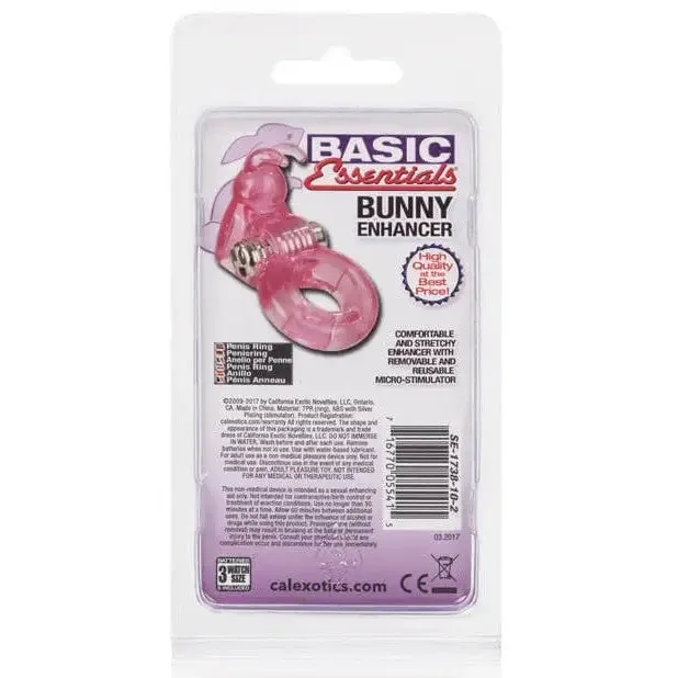 CalExotics Vibrators Basic Essentials Bunny Enhancer Pink