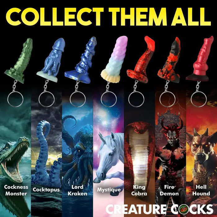 Creature Cocks Dildos Creature Cocks Cocktopus Mini Dildo Key Chain