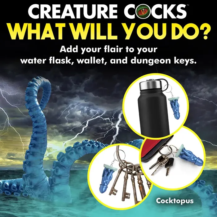 Creature Cocks Dildos Creature Cocks Cocktopus Mini Dildo Key Chain