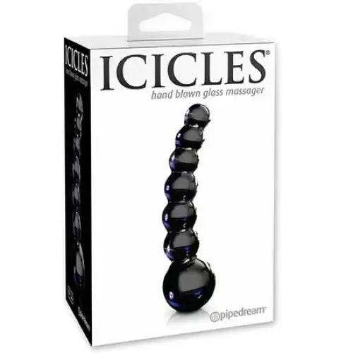 Dildos Icicles Pipedream Icicles No 66 Curved Beaded 475 in Glass Dildo