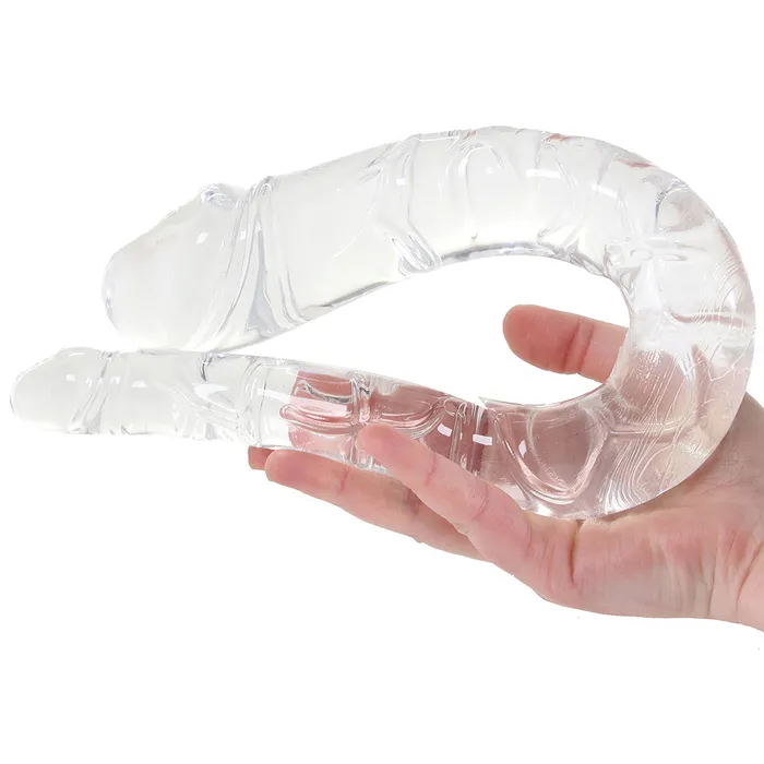 Dildos Pipedream King Cock 175 Inch Double Trouble Dildo in Clear