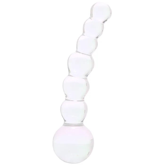 Electric Eel Dildos 5 Inch Curved Glass Beaded Dildo