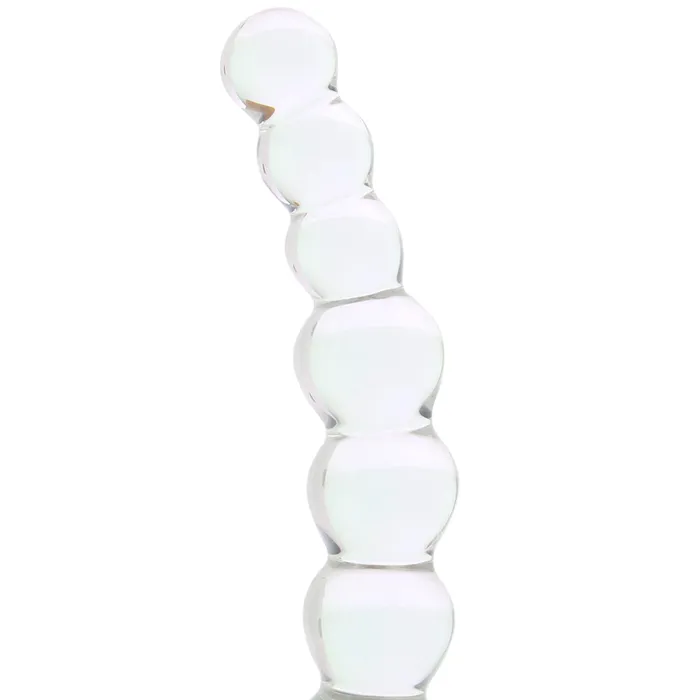 Electric Eel Dildos 5 Inch Curved Glass Beaded Dildo Electric Eel Dildos 5 Inch Curved Glass Beaded Dildo