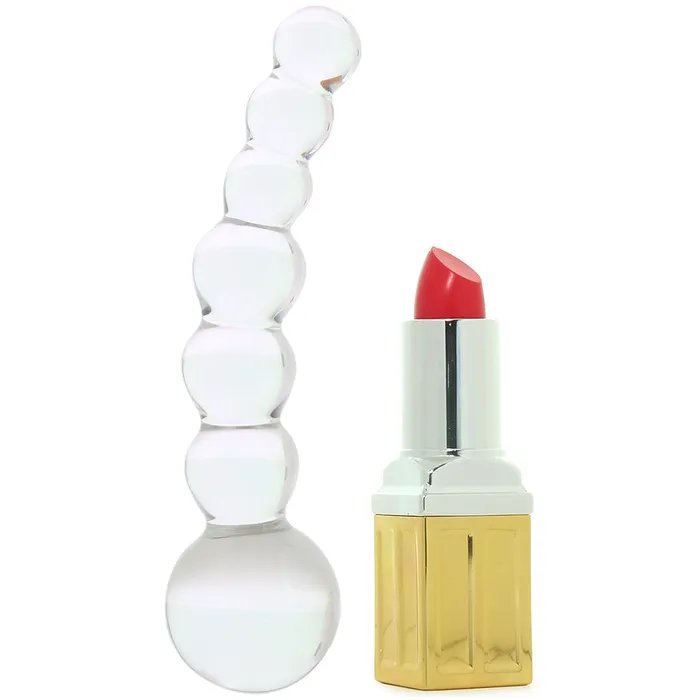 Electric Eel Dildos 5 Inch Curved Glass Beaded Dildo Electric Eel Dildos 5 Inch Curved Glass Beaded Dildo