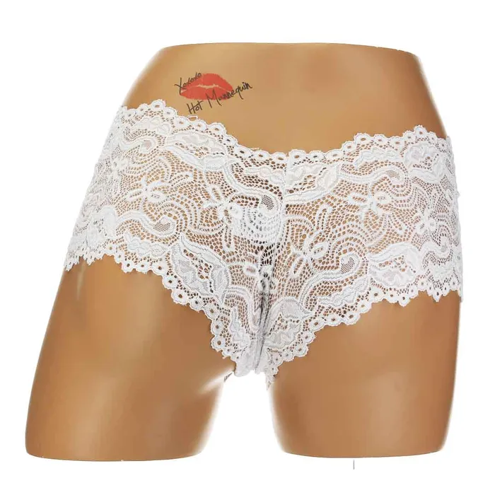 Female Sex Toys ACI ACI Boyleg Panty White Large