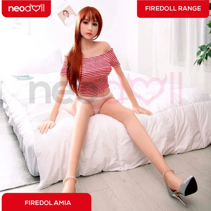 Fire Doll Male Sex Toys Fire Doll Amia Realistic Sex Doll Tongue included 165cm Natural