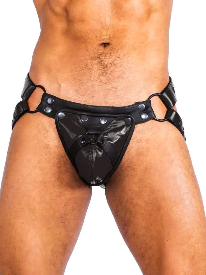 HonourSkintwocom Anal Bulldog Jockstrap Black One Size