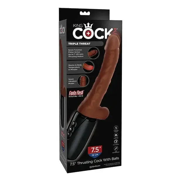 King Cock Plus Thrusting Warming Vibrating 75 Triple Threat Dong Brown King Cock Plus Dildos King Cock Plus Thrusting Warming Vibrating 75 Triple Threat Dong Brown King Cock Plus Dildos