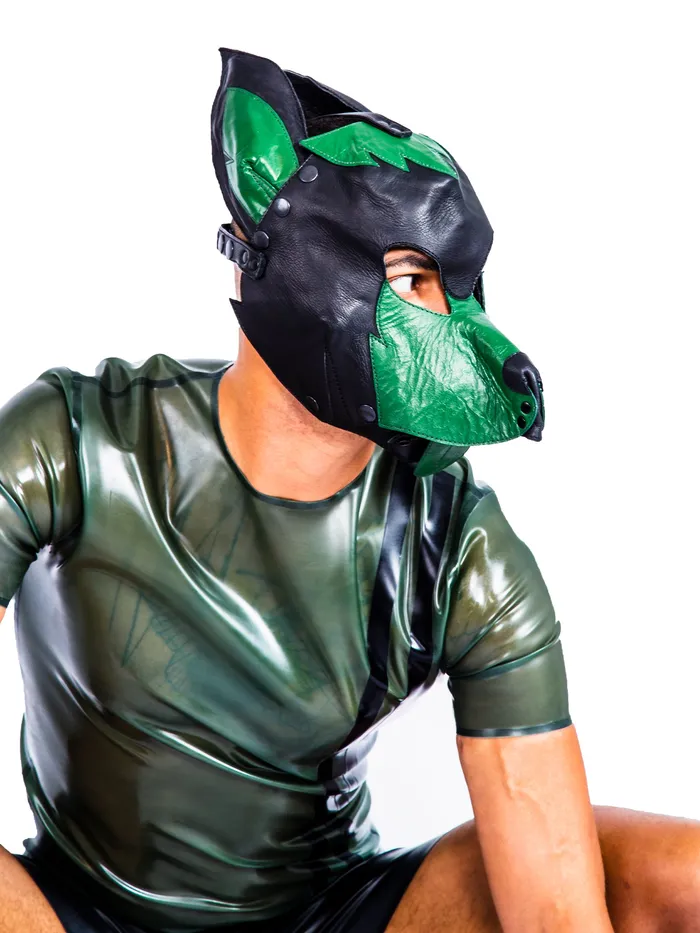 Leather Full Face Dog Mask BlackGrey One Size HonourSkintwocom Anal Leather Full Face Dog Mask BlackGrey One Size HonourSkintwocom Anal