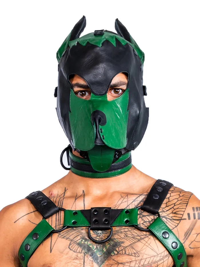 Leather Full Face Dog Mask BlackGrey One Size HonourSkintwocom Anal Leather Full Face Dog Mask BlackGrey One Size HonourSkintwocom Anal