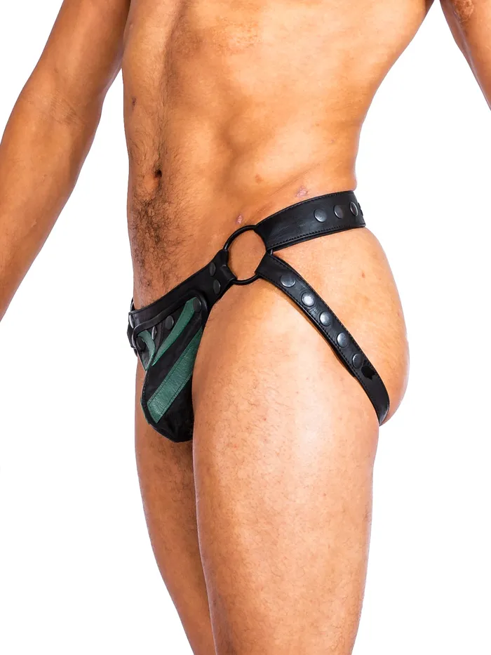 Leather Jockstrap All Black One Size HonourSkintwocom Mens Underwear Leather Jockstrap All Black One Size HonourSkintwocom Mens Underwear