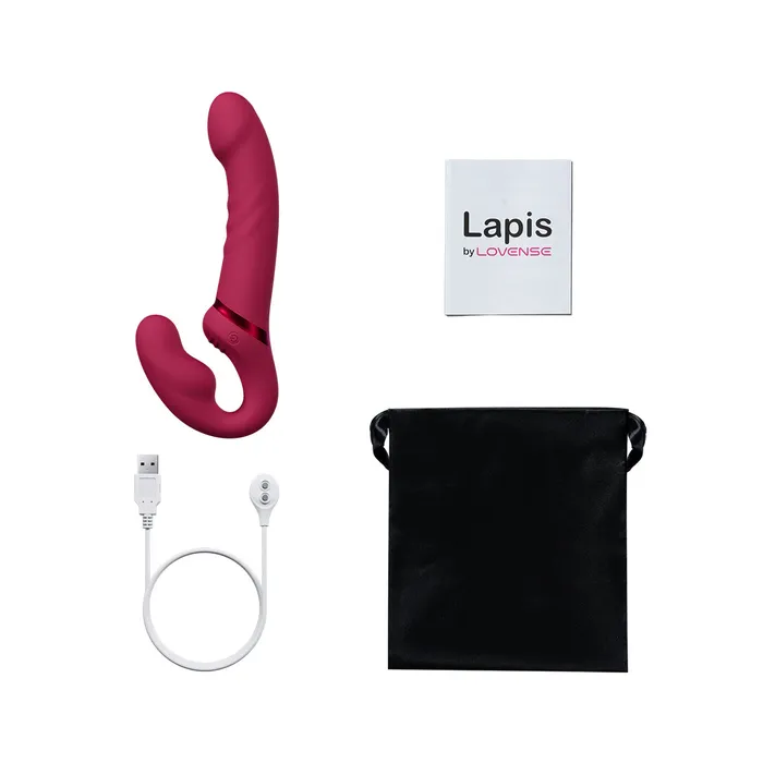 Lovense Female Sex Toys Lovense Lapis Vibrating Strapless StrapOn