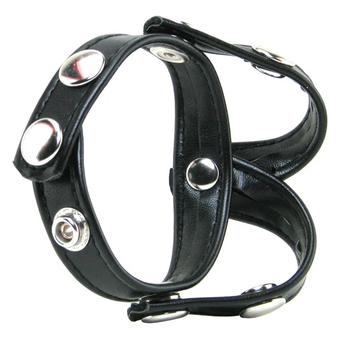 Male Sex Toys Blueline Men VStyle Cock Ring with Ball Divider
