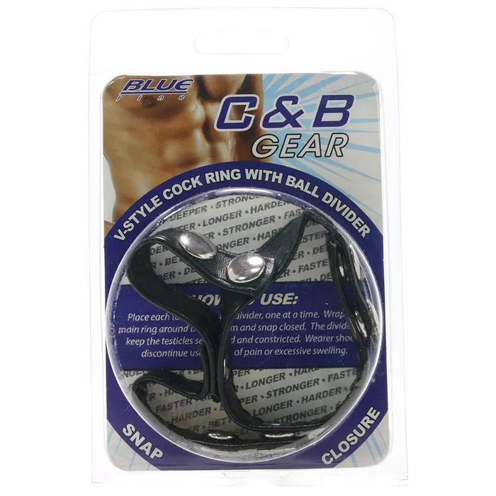 Male Sex Toys Blueline Men VStyle Cock Ring with Ball Divider Male Sex Toys Blueline Men VStyle Cock Ring with Ball Divider