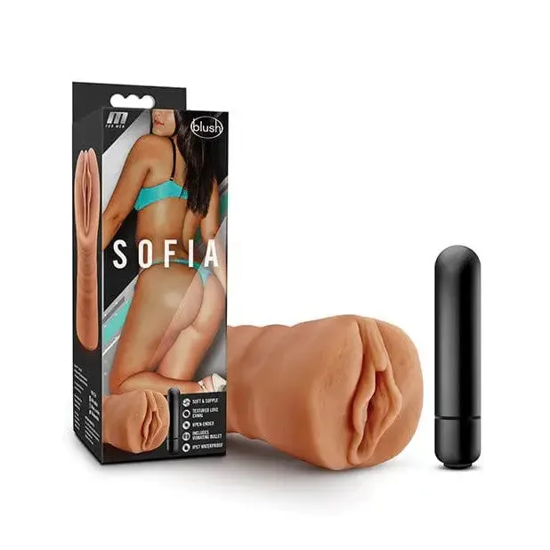 Male Sex Toys Blush M For Men Stroker with Bullet Sofia Blush