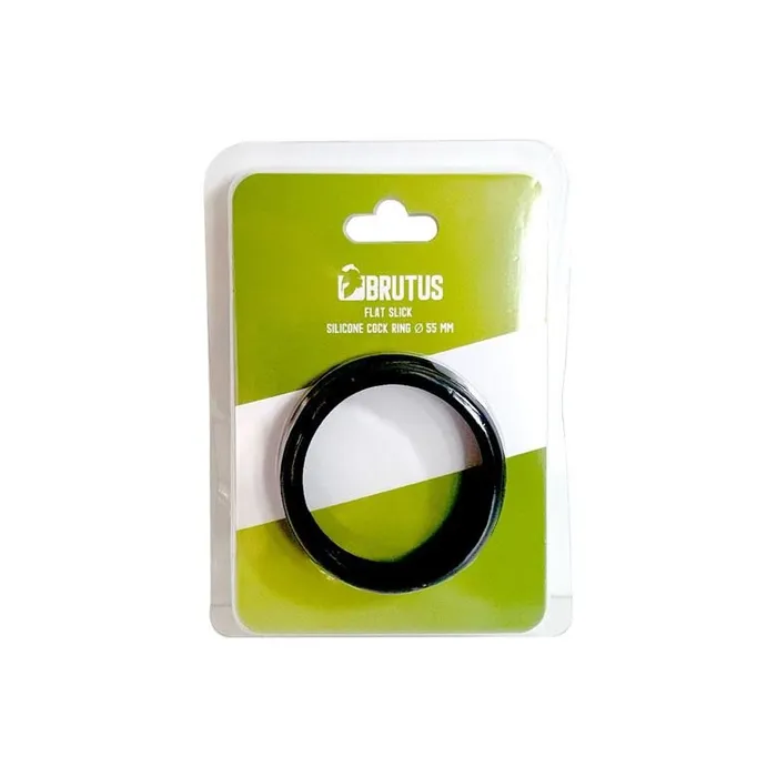 Male Sex Toys Brutus Flat Slick Silicone Cock Ring Brutus