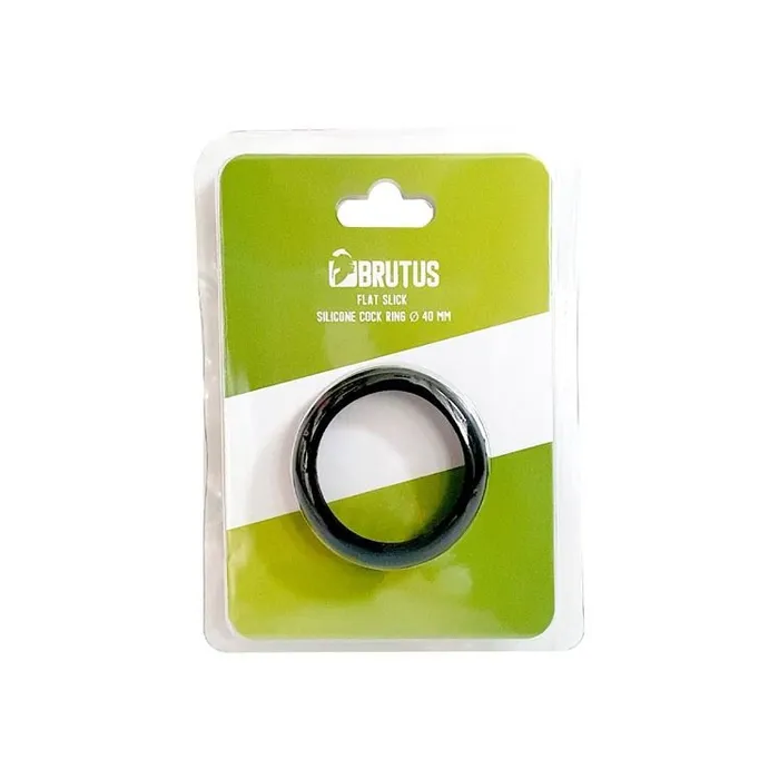 Male Sex Toys Brutus Flat Slick Silicone Cock Ring Brutus