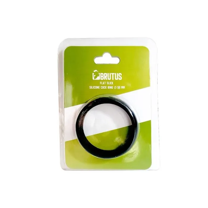 Male Sex Toys Brutus Flat Slick Silicone Cock Ring Brutus
