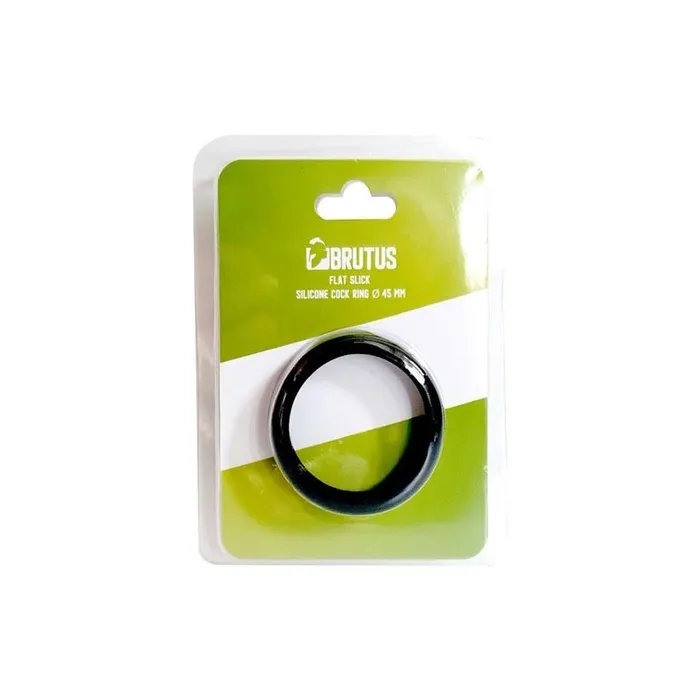 Male Sex Toys Brutus Flat Slick Silicone Cock Ring Brutus