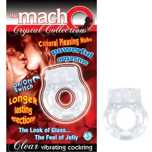Male Sex Toys The Macho Crystal Collection Vibrating Cock Ring Clear Novelties By Nasswalk Male Sex Toys The Macho Crystal Collection Vibrating Cock Ring Clear Novelties By Nasswalk