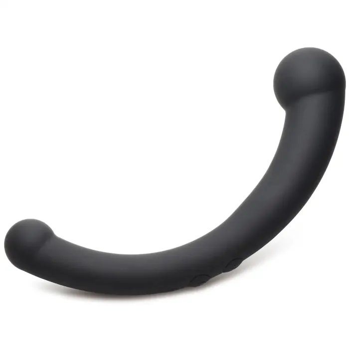 Master Series Female Sex Toys 10x Vibracrescent Vibrating Silicone Double Ended Vibrator