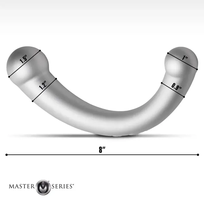 Master Series Female Sex Toys 10x Vibracrescent Vibrating Silicone Double Ended Vibrator