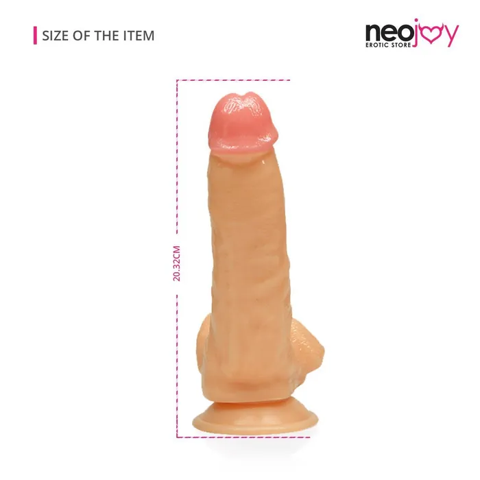 Neojoy Lover Dildo Curve With Suction Cup Flesh 2032cm 8 inch Neojoy Dildos