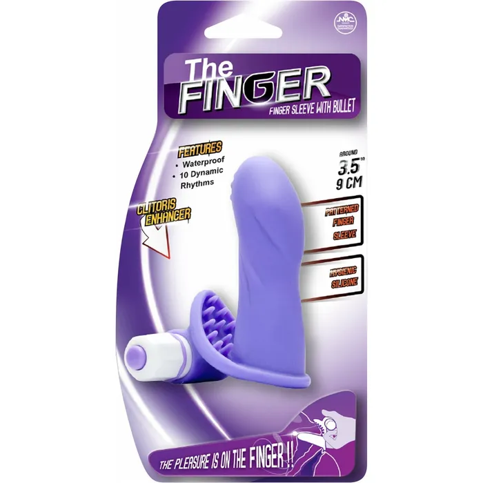 NMC The Finger Sleeve with Bullet Dildo Purple NMC Female Sex Toys