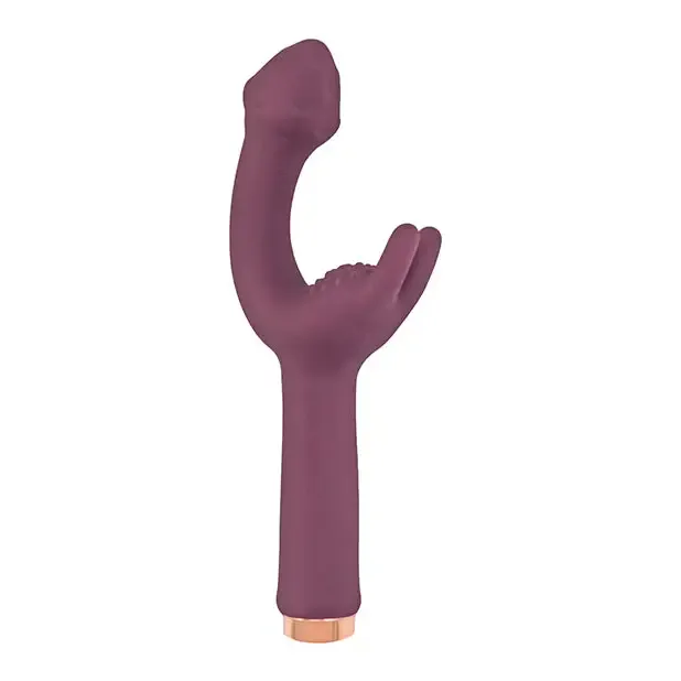 Novelties By Nasswalk Nasstoys Mystique GSpot Rechargeable Silicone Dual Stimulation Vibrator Eggplant Female Sex Toys