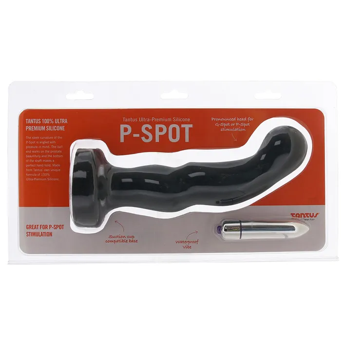 PSpot Vibrating Dildo in Black Tantus Vibrators