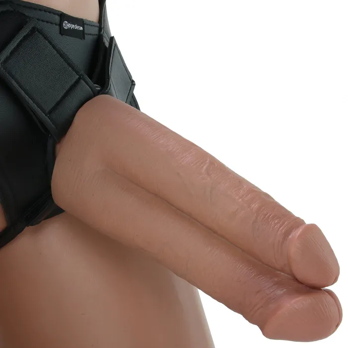Pipedream Female Sex Toys King Cock Harness with 7 Two Cocks One Hole in Caramel Pipedream Female Sex Toys King Cock Harness with 7 Two Cocks One Hole in Caramel