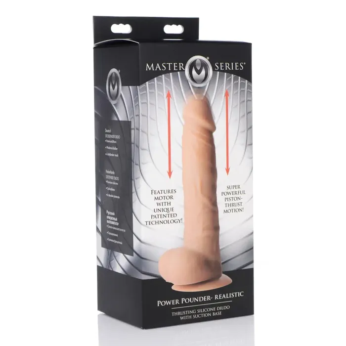 Power Pounder Realistic Thrusting Silicone Dildo Master Series Female Sex Toys Power Pounder Realistic Thrusting Silicone Dildo Master Series Female Sex Toys