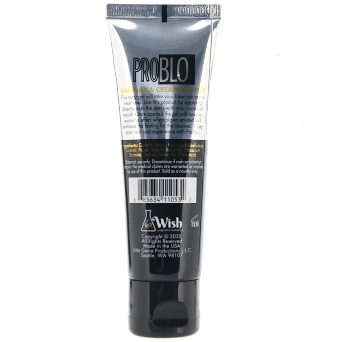 Pro Blo Flavored Oral Gel in Banana Cream Little Genie Enhancers Pro Blo Flavored Oral Gel in Banana Cream Little Genie Enhancers