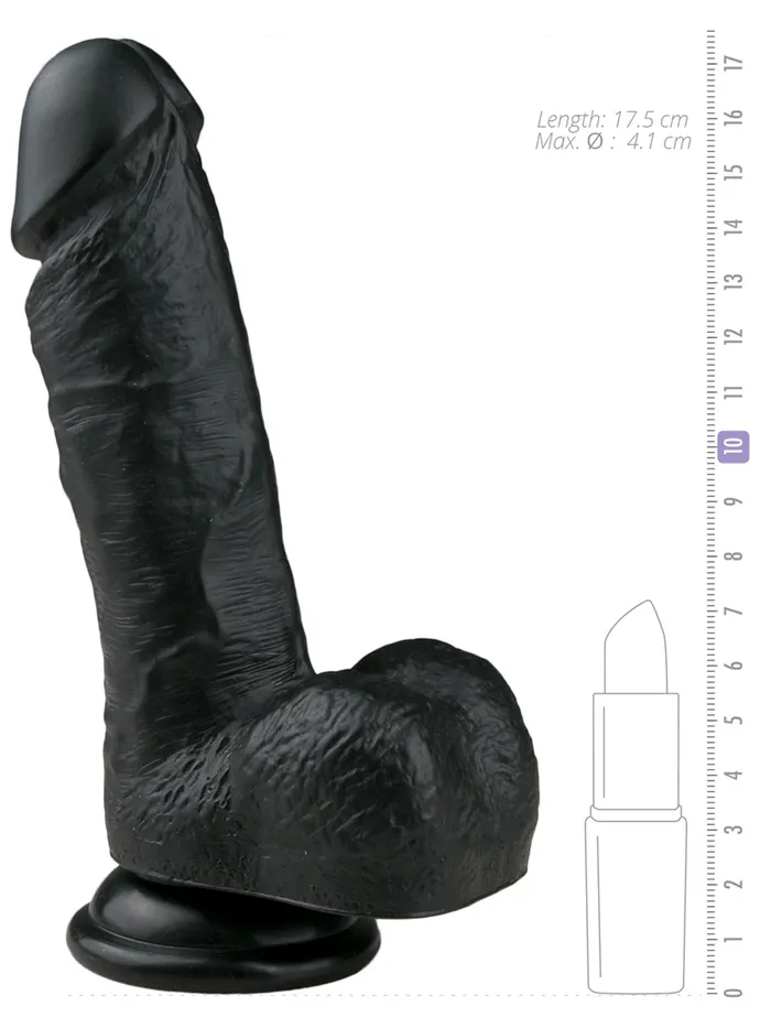 Realistic 7 Inch Black Dildo HonourSkintwocom Anal