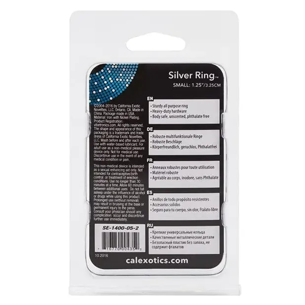 Silver Ring CalExotics Male Sex Toys Silver Ring CalExotics Male Sex Toys
