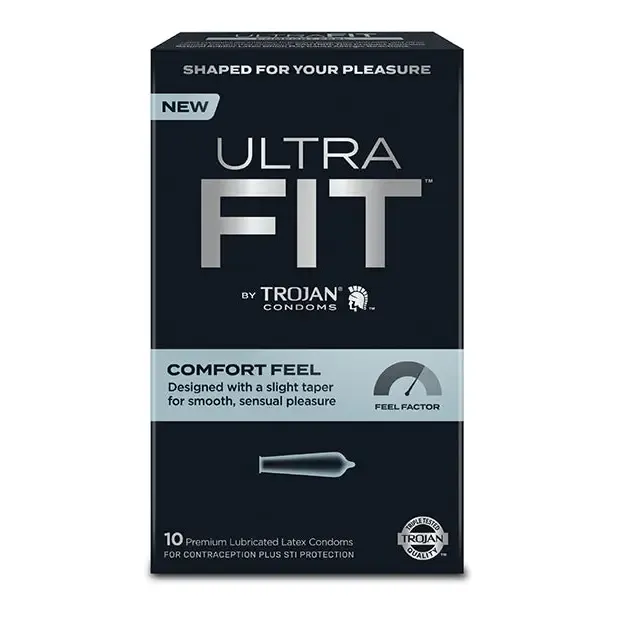 Trojan Ultrafit Comfort Feel 10 ct Trojan Vibrators