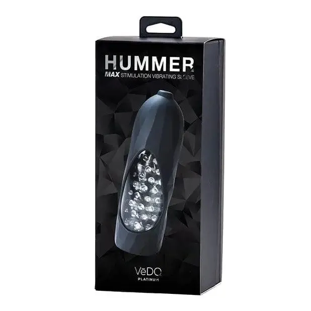 Vedo Hummer Max Rechargeable Vibrating Sleeve Black Pearl VDO Male Sex Toys Vedo Hummer Max Rechargeable Vibrating Sleeve Black Pearl VDO Male Sex Toys