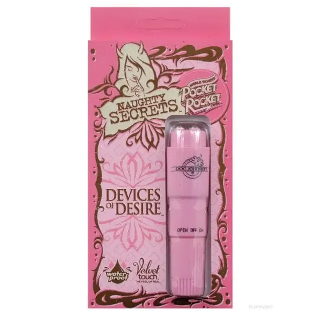 Vibrators Doc Johnson Naughty Secrets Devices Of Desire Pocket Rocket Pink