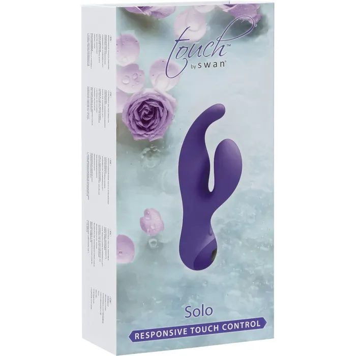 Vibrators Swan Swan Touch Solo Dual Vibrator Rechargeable Purple